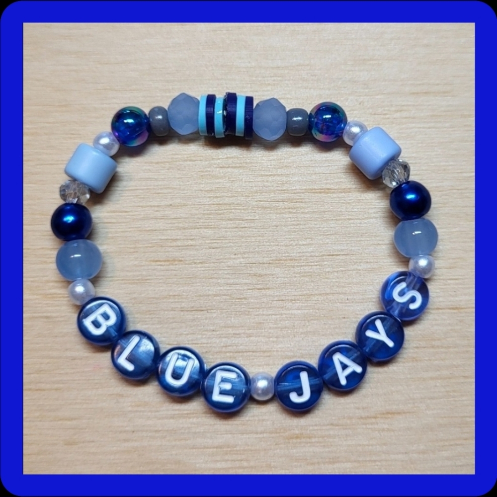 Blue Jays Friendship Bracelet, Size 6"